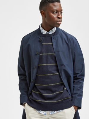 Stripe LS Knit Sky Captain