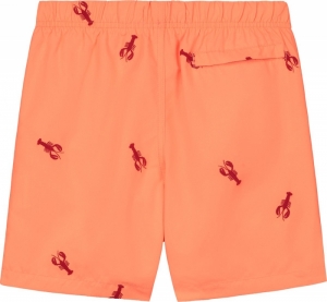 lobster embroidery neon orange